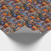 Irish Red Setter Trick-or-Treating Halloween ラッピングペーパー (角)