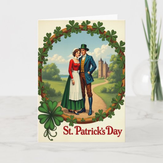 Irish Romance St Patricks Day Card カード (正面)