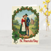 Irish Romance St Patricks Day Card カード (黄色い花)