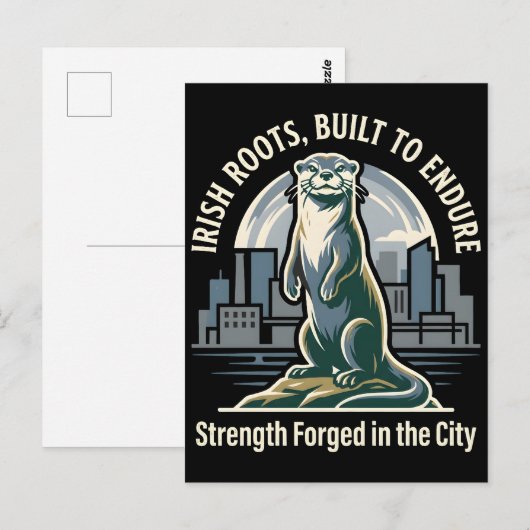 Irish Roots Built to Endure Otter ポストカード (正面/裏面)