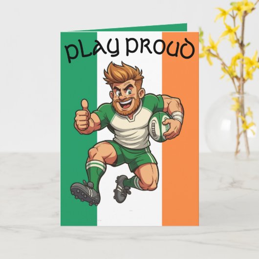 Irish Rugby Charge カード (黄色い花)