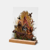 Irish Setter アクリルサイン (傾斜)