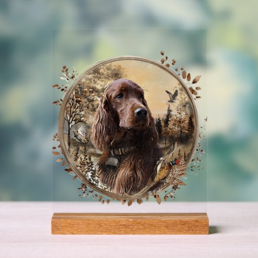  Irish  Setter アクリルサイン (ニュートラル)