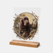  Irish  Setter アクリルサイン (傾斜)