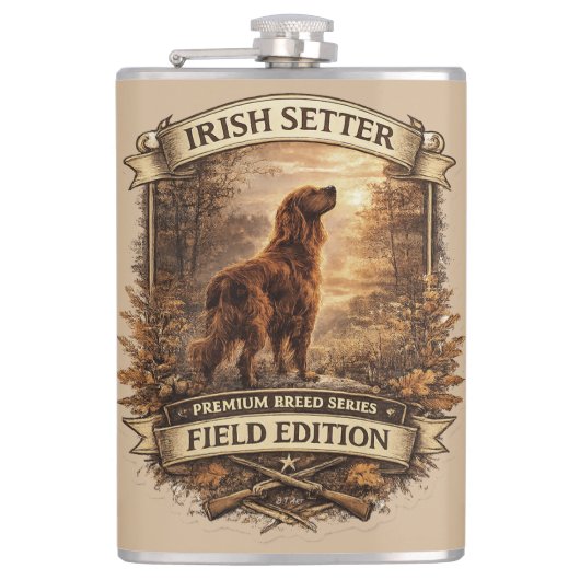 Irish Setter フラスク (正面)