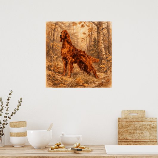 Irish  Setter,  ポスター (キッチン)