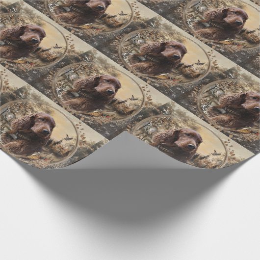 Irish Setter ラッピングペーパー (角)