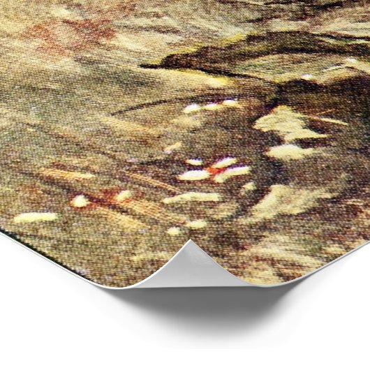 Irish Setter 1900 Illustration of Sporting Dog ポスター (角)