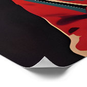 Irish Setter Astronaut Poster, Irish Setter Retro ポスター (角)