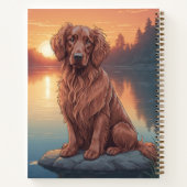 Irish Setter by Lake ノートブック (裏面)