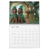Irish Setter Calendar カレンダー (3月 2026)