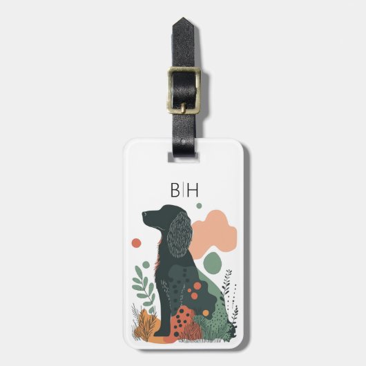 Irish Setter Dog Luggage Tag ラゲッジタグ (正面縦)