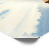 Irish Setter Sledding Adventure Christmas Painting ポスター (コーナー)