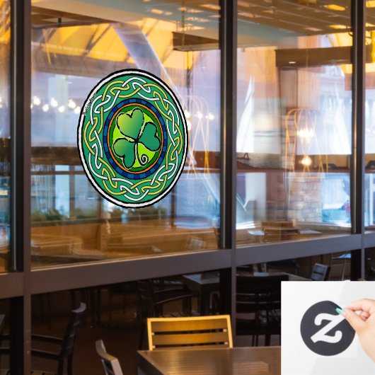 Irish shamrock ウィンドウサイン (レストラン窓)