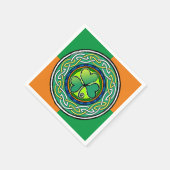 Irish shamrock スタンダードカクテルナプキン (角)