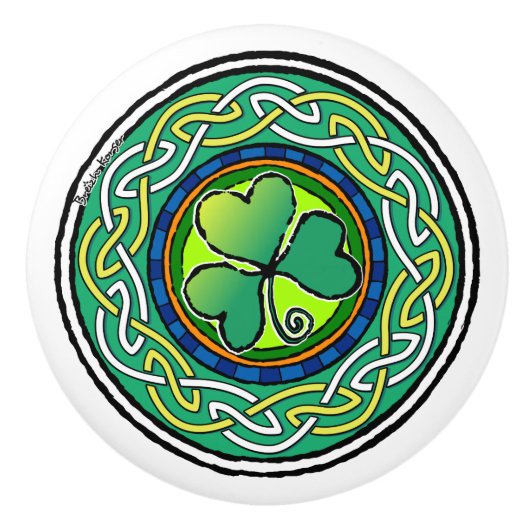 Irish shamrock セラミックノブ (正面)