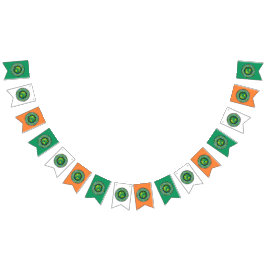 Irish shamrock バンティングフラッグ