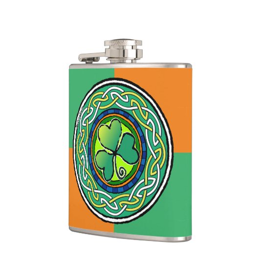 Irish shamrock フラスク (左)