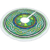 Irish shamrock ブラッシュドポリエステルツリースカート (アングル)