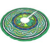 Irish shamrock ブラッシュドポリエステルツリースカート (アングル)