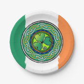 Irish shamrock ペーパープレート (正面)