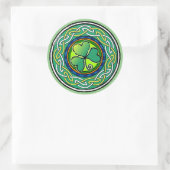 Irish shamrock ラウンドシール (バッグ)