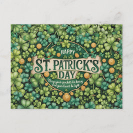 Irish Shamrock Celebration Design ポストカード