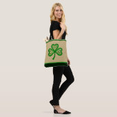 Irish Shamrock Celtic Knots St Patrick トートバッグ (モデル)