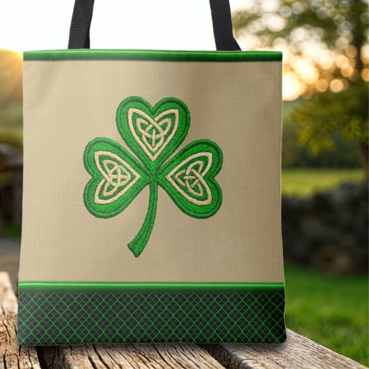 Irish Shamrock Celtic Knots St Patrick トートバッグ