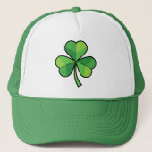 Irish Shamrock Clover Leaf Lucky キャップ (正面)