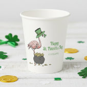 Irish Shamrock Flamingo St. Patrick’s Day Party 紙コップ