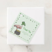 Irish Shamrock Flamingo Thank You フェイバータグ (インサイチュ)