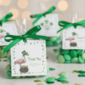 Irish Shamrock Flamingo Thank You フェイバータグ