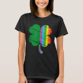 Irish Shamrock Gay Lgbt St Patricks Day Pride Rain Tシャツ (正面)