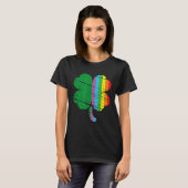 Irish Shamrock Gay Lgbt St Patricks Day Pride Rain Tシャツ (正面フル)
