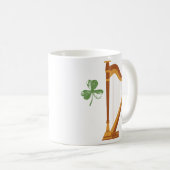 Irish Shamrock Harp Mug コーヒーマグカップ (正面右)