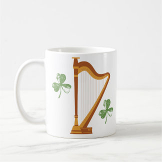 Irish Shamrock Harp Mug コーヒーマグカップ