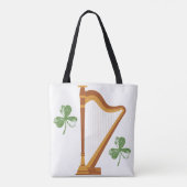 Irish Shamrock Harp Tote トートバッグ (裏面)