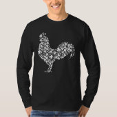Irish Shamrock Leaf Rooster St Patrick s Day Tシャツ (正面)