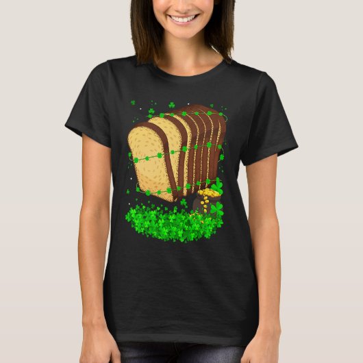 Irish Shamrock Leprechaun Bread St Patrick's Day Tシャツ (正面)
