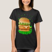 Irish Shamrock Leprechaun Burger St Patrick's Day Tシャツ (正面)