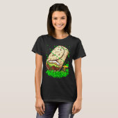 Irish Shamrock Leprechaun Burrito St Patrick's Day Tシャツ (正面フル)