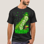 Irish Shamrock Leprechaun Cucumber St Patrick's Da Tシャツ (正面)
