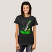 Irish Shamrock Leprechaun Eels Fish St Patrick's D Tシャツ (正面フル)
