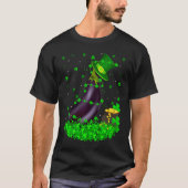 Irish Shamrock Leprechaun Eggplant St Patrick's Da Tシャツ (正面)