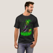 Irish Shamrock Leprechaun Eggplant St Patrick's Da Tシャツ (正面フル)