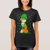 Irish Shamrock Leprechaun Fox St Patrick's Day Tシャツ (正面)