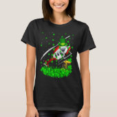 Irish Shamrock Leprechaun Helicopter St Patrick's Tシャツ (正面)