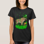 Irish Shamrock Leprechaun Hyena St Patrick's Day Tシャツ (正面)