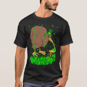 Irish Shamrock Leprechaun Kiwi Bird St Patrick's D Tシャツ (正面)
